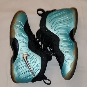 Kids Or Hers Nike Foamposite Shoes - Blue and Black